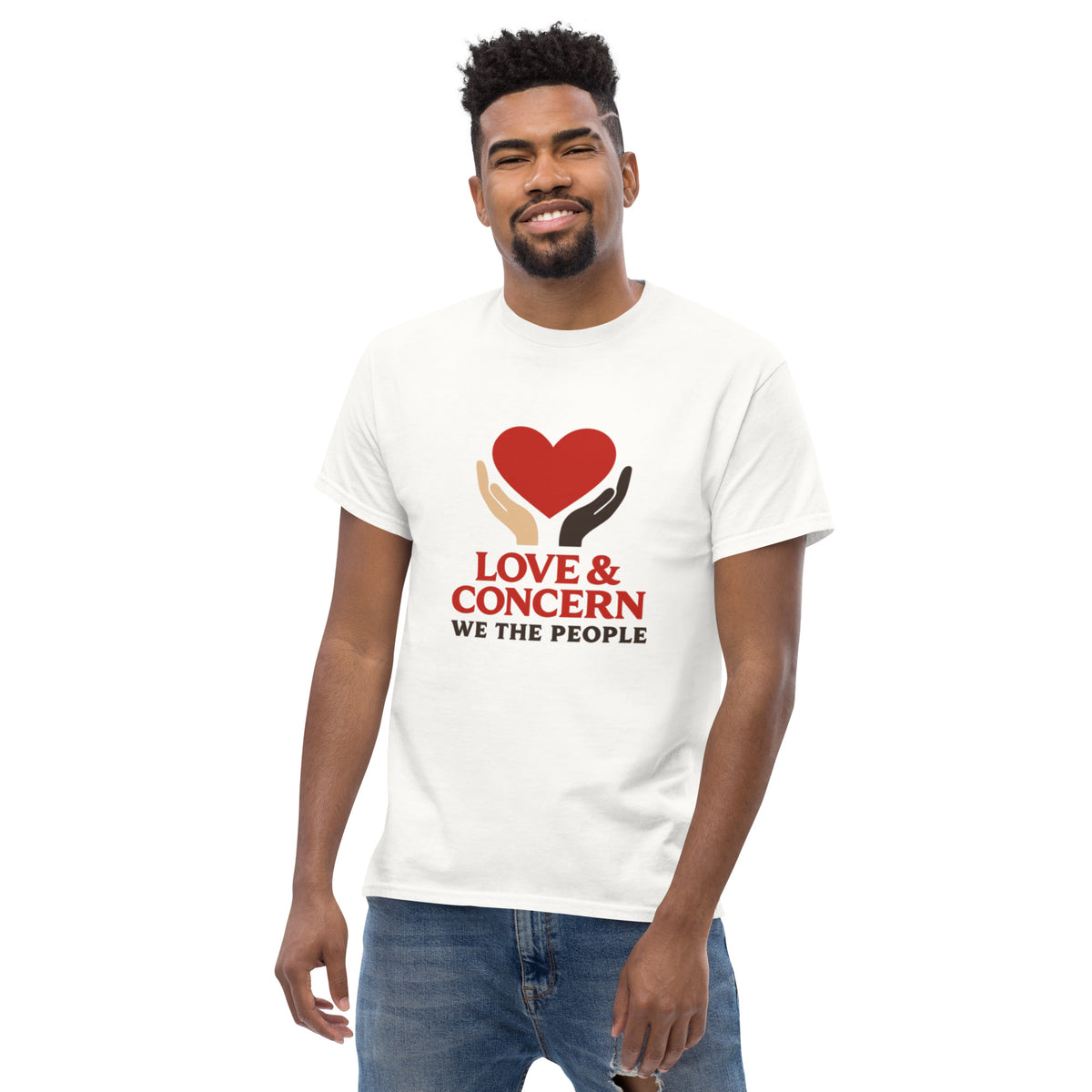 Love & Concern Logo | Short Sleeve T-Shirt White