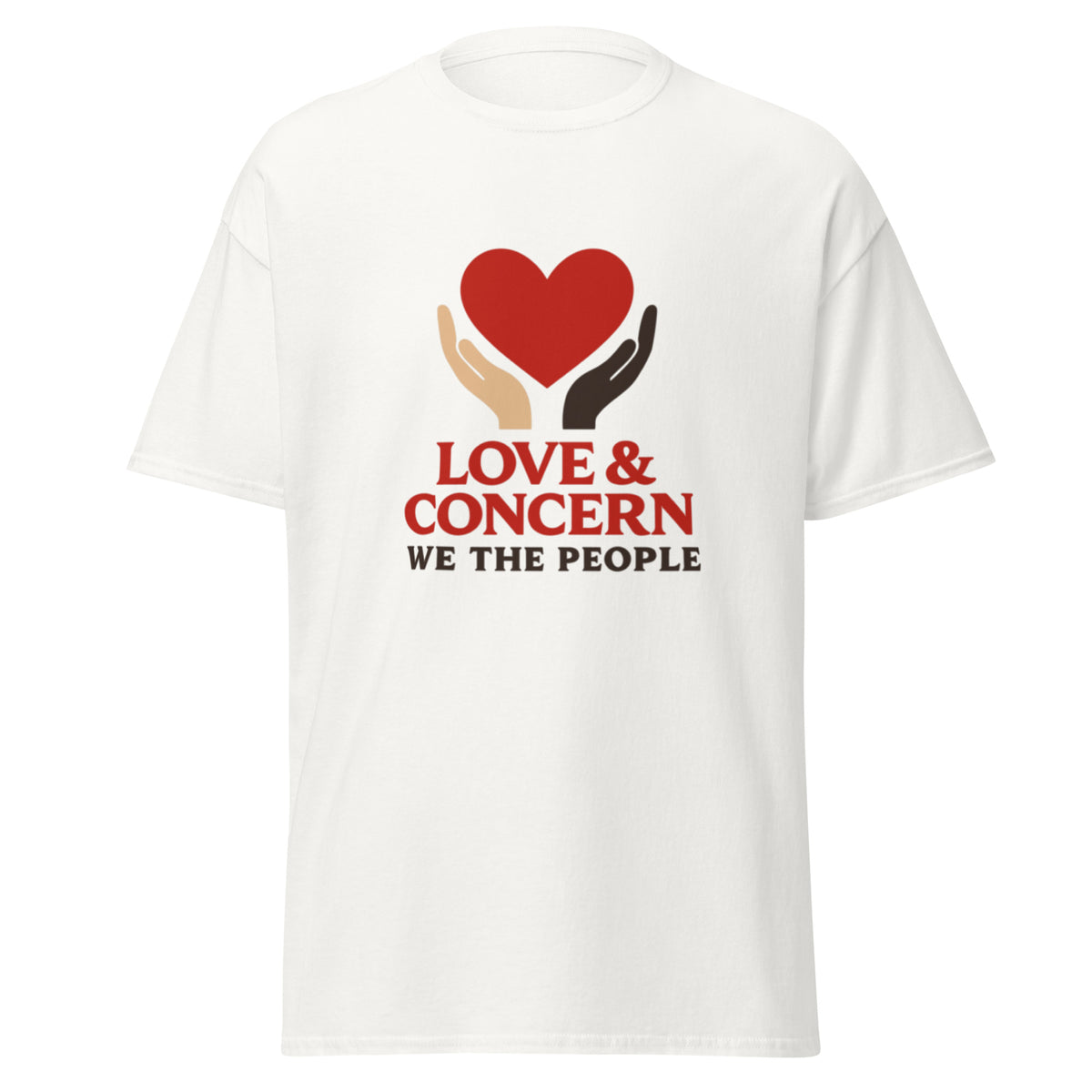 Love & Concern Logo | Short Sleeve T-Shirt White