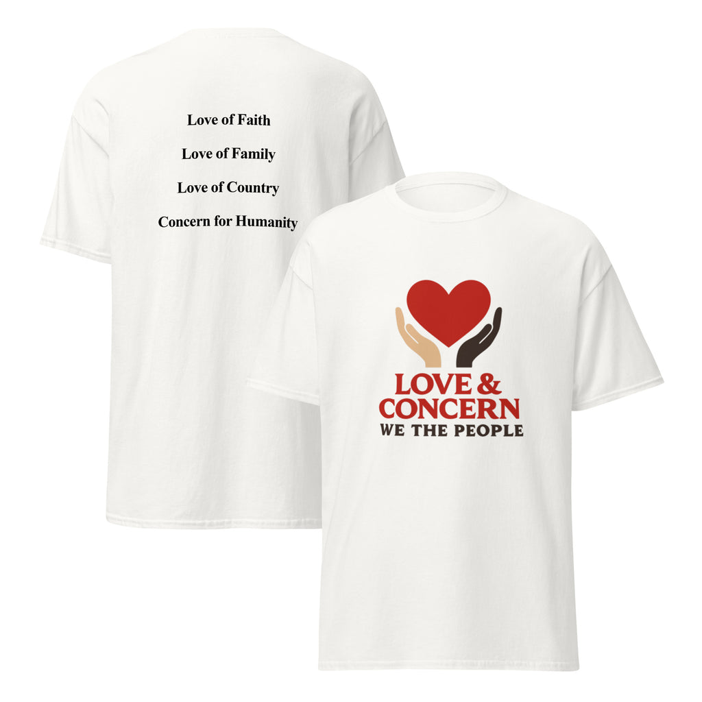 Love & Concern Logo | Short Sleeve T-Shirt White
